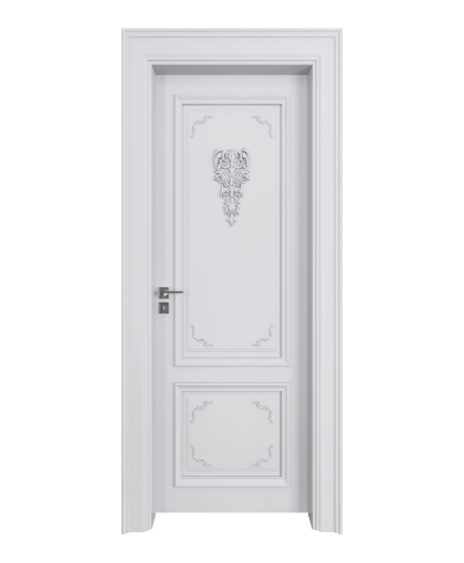 BY-5018V Porte intérieure Laqué Vitrée
